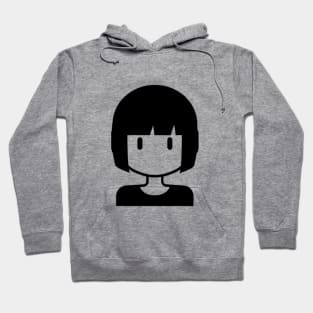 Minimalism Girl #9 Hoodie